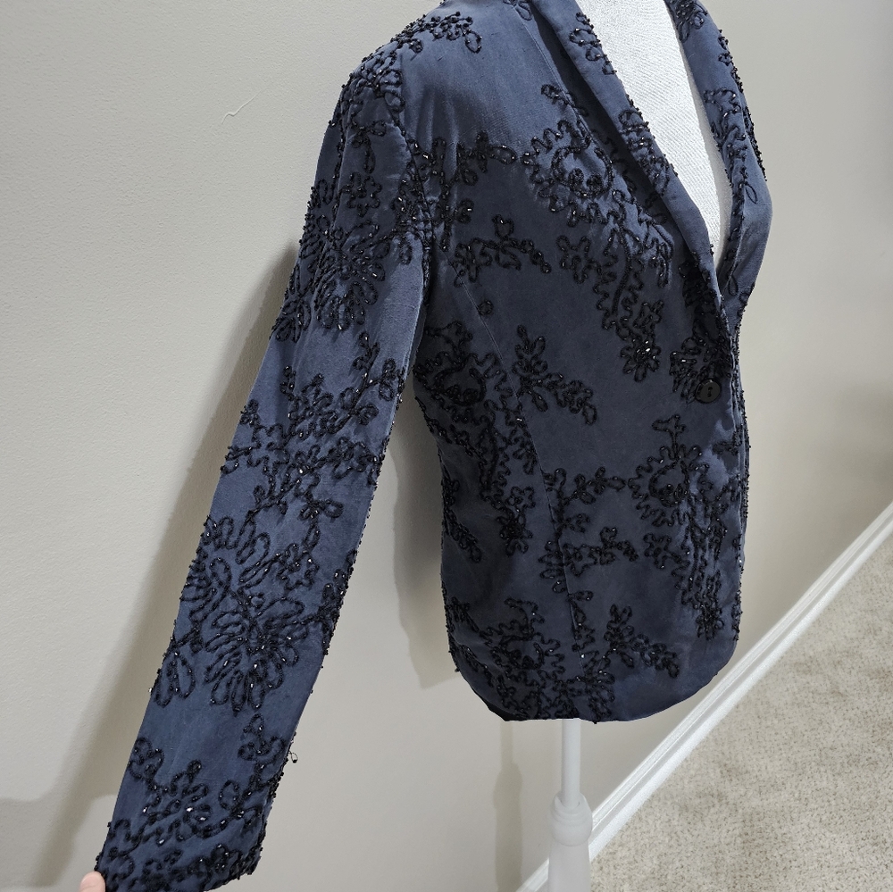 Dana Buchman Vintage Beaded Blazer - Picture 2 of 6